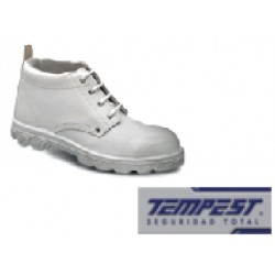 Botín Tempest trueno PVC blanco