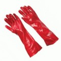 Guantes pvc rojo 18"